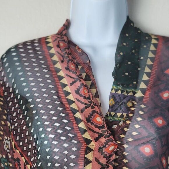 TEMPO PARIS Sheer Blouse - Picture 3 of 12